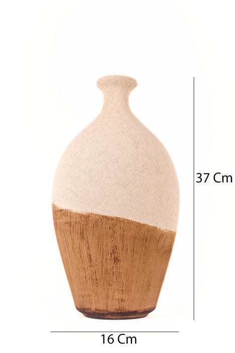 Aberto Design BK006 Maceta Decorativa de Cerámica Ecru Aberto Design BK006 Maceta Decorativa de Cerámica Ecru